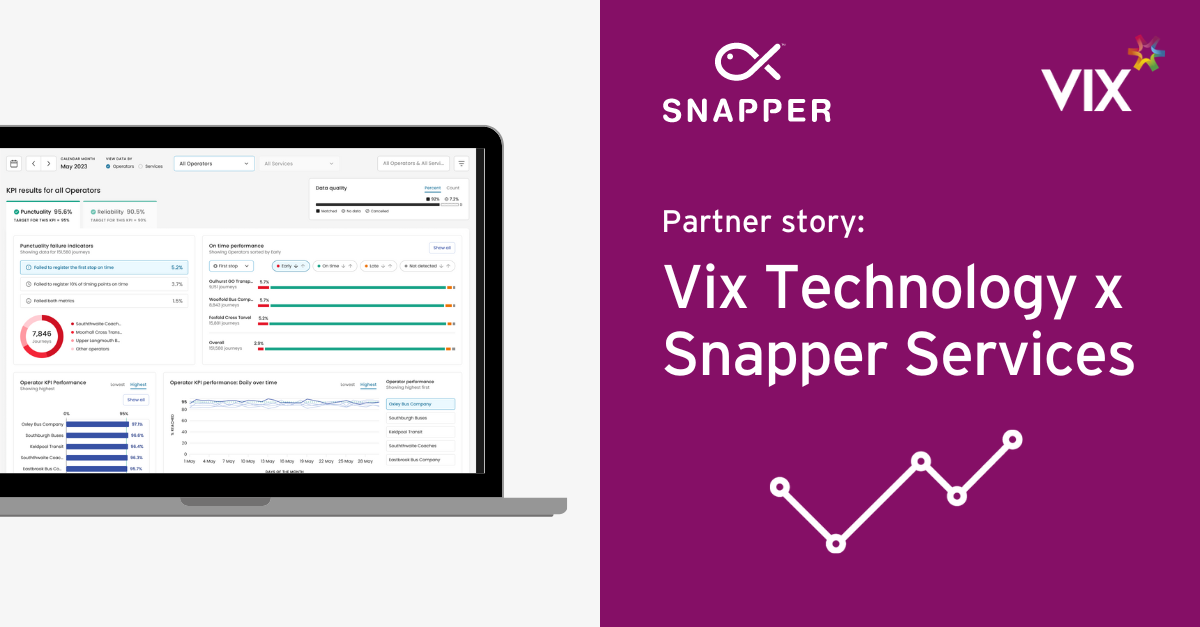 Vix and Snapper Services partner to transform transit analytics